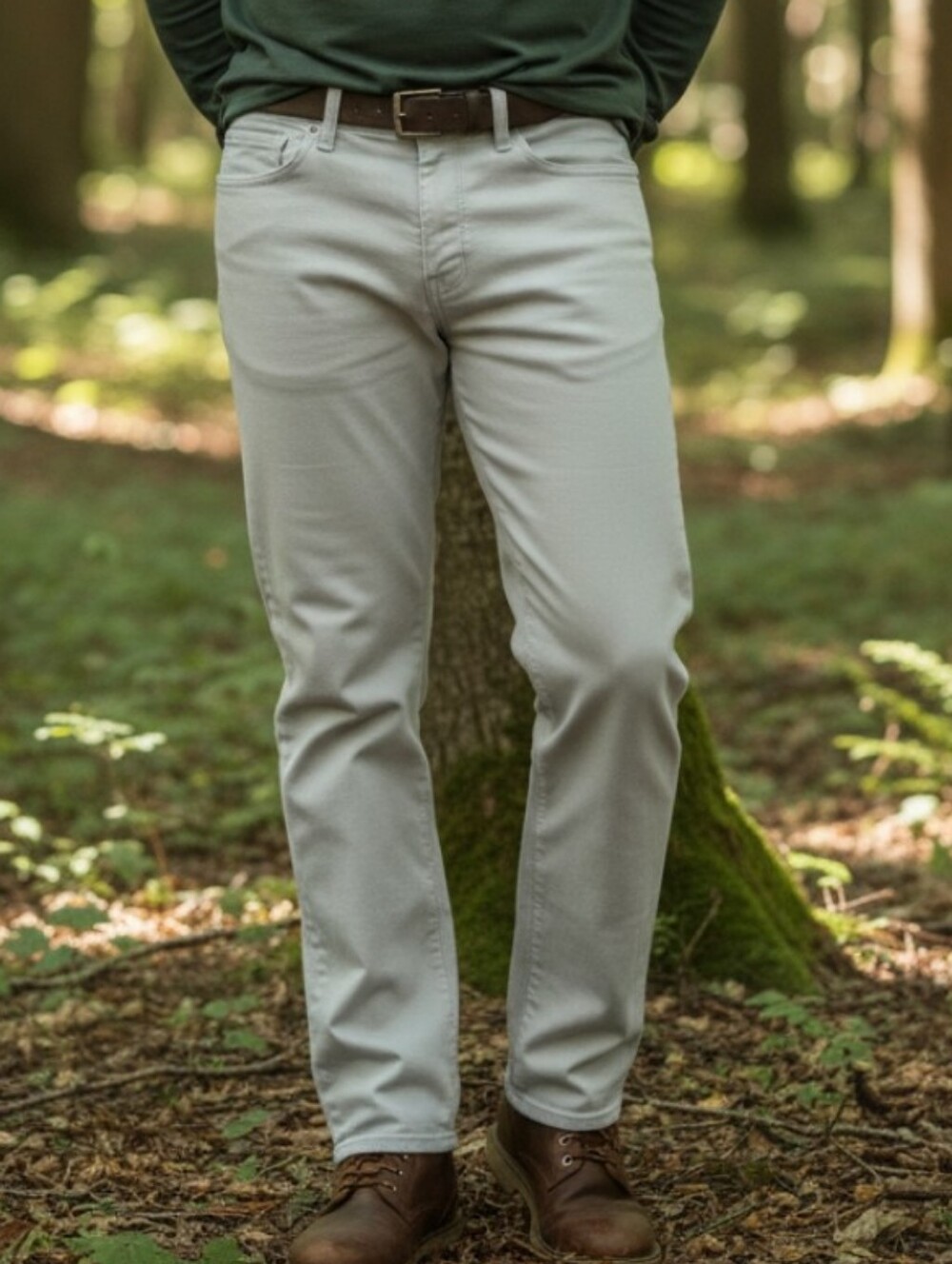 St Johns Bay Corduroy Pants Men's Size 38 Gray